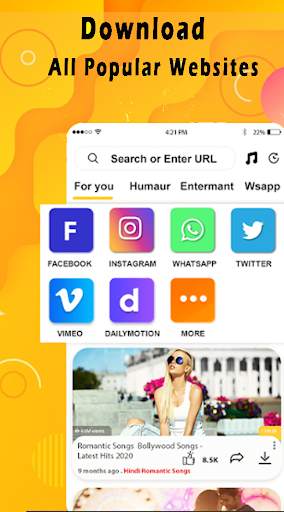 Vtube Video Downloader - mp4 video downloader screenshot 1