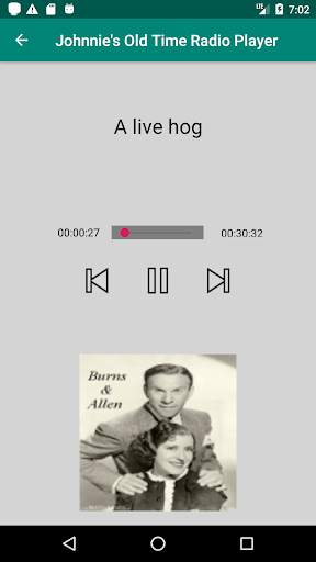 Johnnie's Old Time Radio Free Version 1 تصوير الشاشة