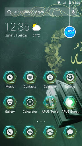 Mystery-APUS Launcher theme скриншот 1