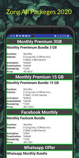 Zong packeges and offers 2023 screenshot 13