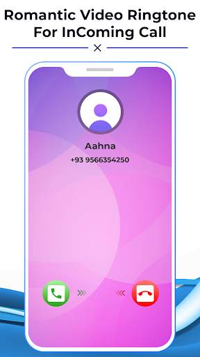 Romantic Video Ringtone For InComing Call 5 تصوير الشاشة