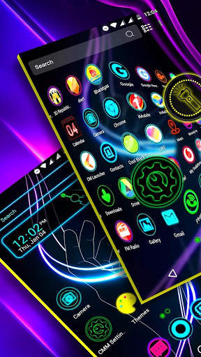Neon Launcher Theme screenshot 4