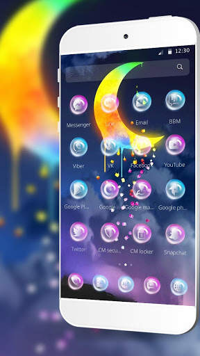 Quiet Glitter Star Moon Theme screenshot 3