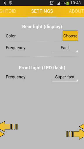 Lightoid, jogging flashlight screenshot 2
