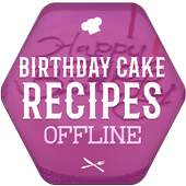 Birthday Cake Recipes Offline icon
