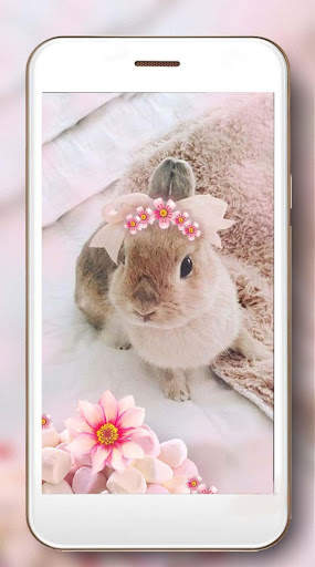 Bunnies Cute Live Wallpaper screenshot 2