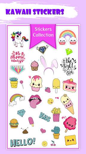 Cute Stickers for Photos : kawaii photo editor screenshot 5