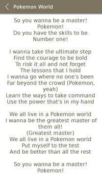All Pokemon Album Songs Lyrics screenshot 4