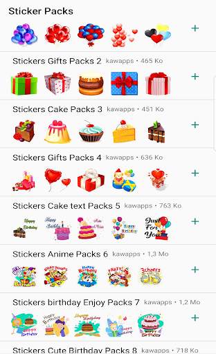 Stickers Happy Birthday For WhatsApp screenshot 1