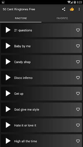 50 Cent Ringtones स्क्रीनशॉट 3
