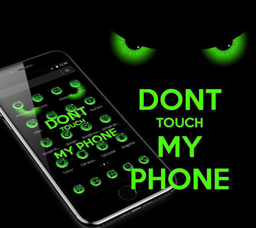 Green Dont Touch My Phone Theme screenshot 4