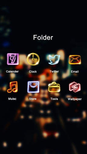 (FREE) City Lights GO Launcher Theme screenshot 3