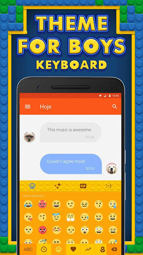 Keyboard Theme for Cool Boys screenshot 1