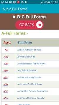 A to Z Full Forms screenshot 3