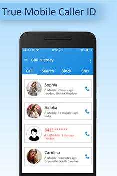 True Mobile Caller ID -Call Block & Mobile Tracker 2 تصوير الشاشة