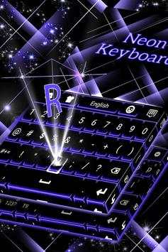 Dark Blue Neon Keyboard screenshot 5