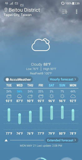 ASUS Weather 1 تصوير الشاشة