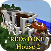 Redstone House 2 Map Minecraft logo