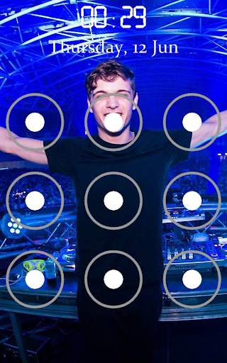 Martin Garrix Pattern Lock Screen 1 تصوير الشاشة