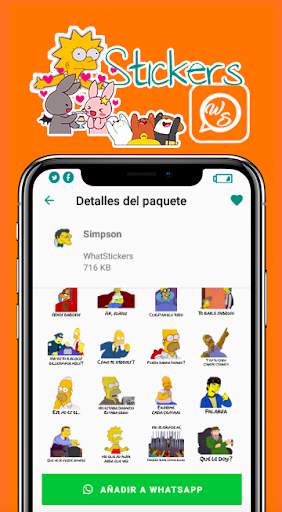 Fansimpson Stickers for WhatsApp screenshot 4