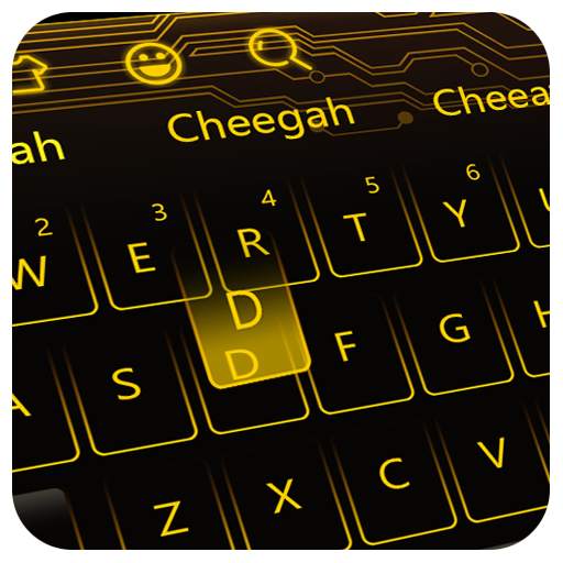 Luxury Golden Black keyboard 10001001