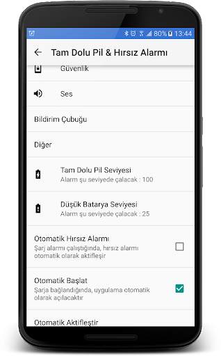 Tam Dolu Pil & Hırsız Alarmı screenshot 6