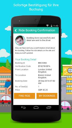 Ride- Sharing- Anwendung screenshot 5