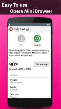 Free Opera Mini Browser Tips screenshot 2