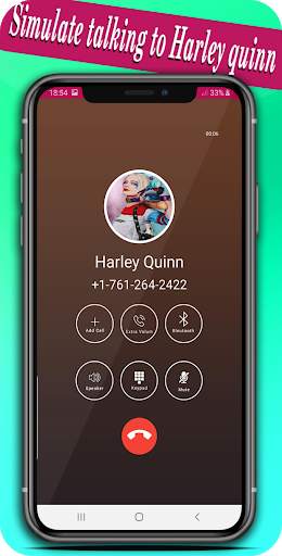 scary harly video call and chat simulation screenshot 4