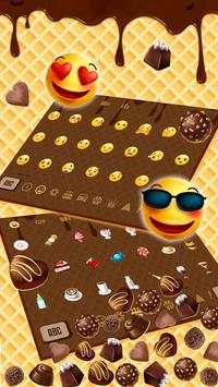 Sweet Chocolate Gravity Keyboard Theme screenshot 3