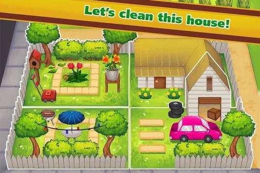 My Garden Home Makeover - House Cleaning Game screenshot 1