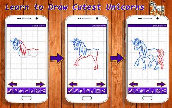 Learn to Draw Cutest Unicorns screenshot 1