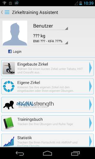 Zirkeltraining Assistent screenshot 1