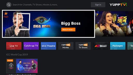 YuppTV for AndroidTV screenshot 1