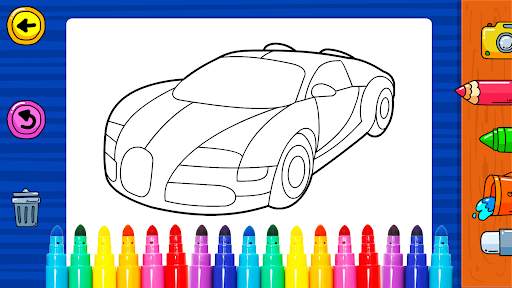 Learn Coloring & Drawing Car Games for Kids screenshot 2