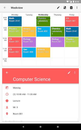 Timetable screenshot 12