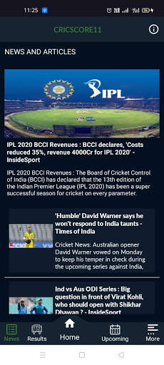 Cricscore 11 screenshot 7