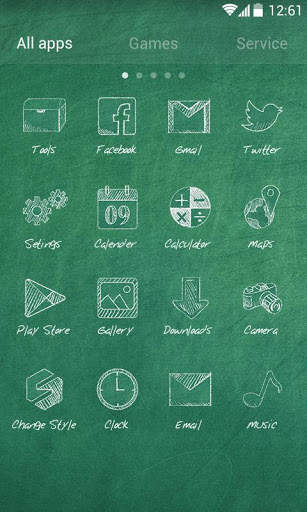 School Time GO Launcher Theme screenshot 3