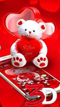 3D Teddy Gravity Theme screenshot 2
