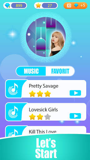 BLACKPINK Piano Tiles screenshot 1
