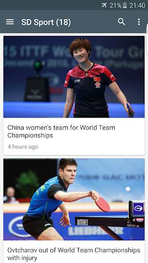 Table Tennis News screenshot 5
