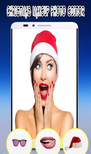 Chrsitmas Makeup Photo Editor:Christmas Stickers screenshot 1