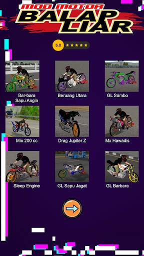 Mod Motor Balap Liar screenshot 2