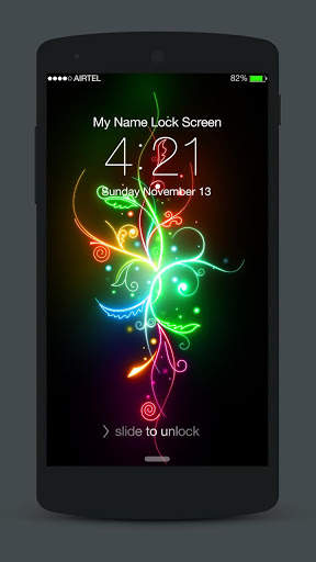 Neon Lock Screen screenshot 4