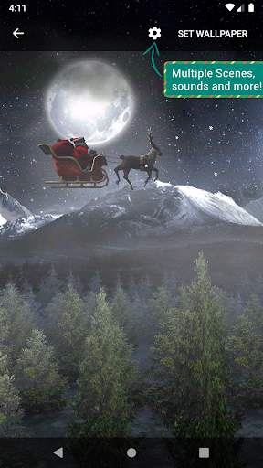 Santa 3D Live Wallpaper screenshot 2