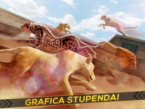 Leopardi contro Leoni! Gioco di Corsa Selvaggio screenshot 5
