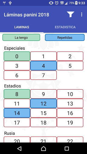 Láminas Panini 2018 screenshot 1