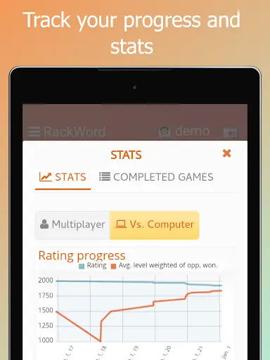 Rackword - Online word game screenshot 17