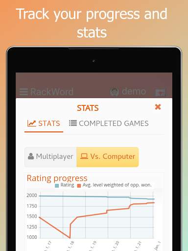 Rackword - Online word game скриншот 17