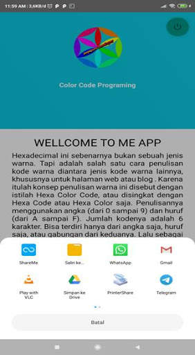 Kode Warna Pemograman screenshot 8
